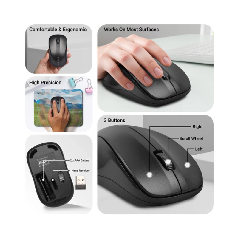 Zebronics Wireless Mouse Zeb-PACE view 4